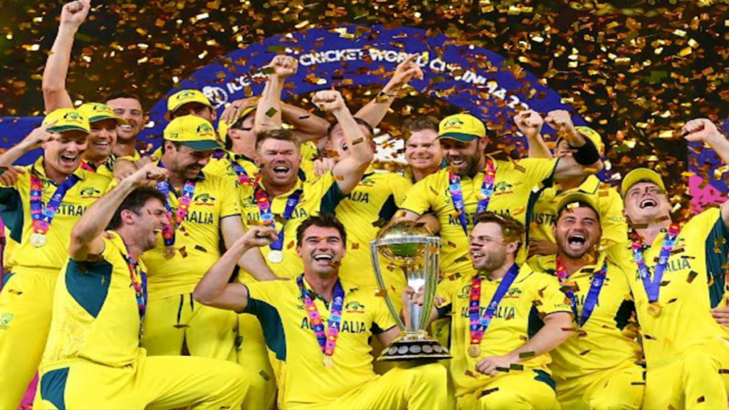 Australia wins Men ICC World Cup victory against India