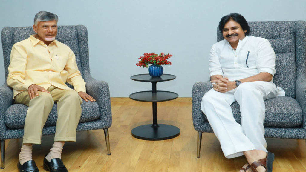 Chandrababu meets Pawan Kalyan