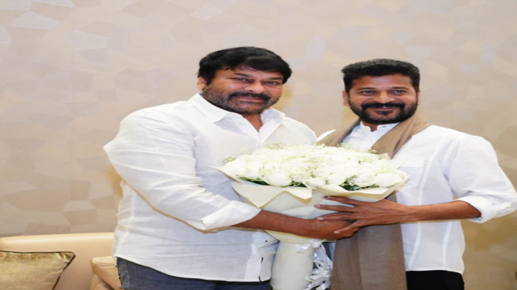 Chiranjeevi meets Revanth Reddy