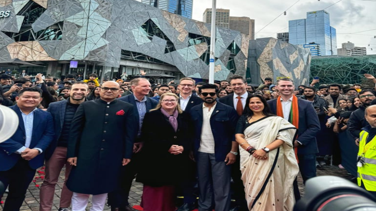 Ram Charan Hoists Tricolor at Melbourne