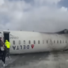 Delta Air Lines Jet Crash Landing